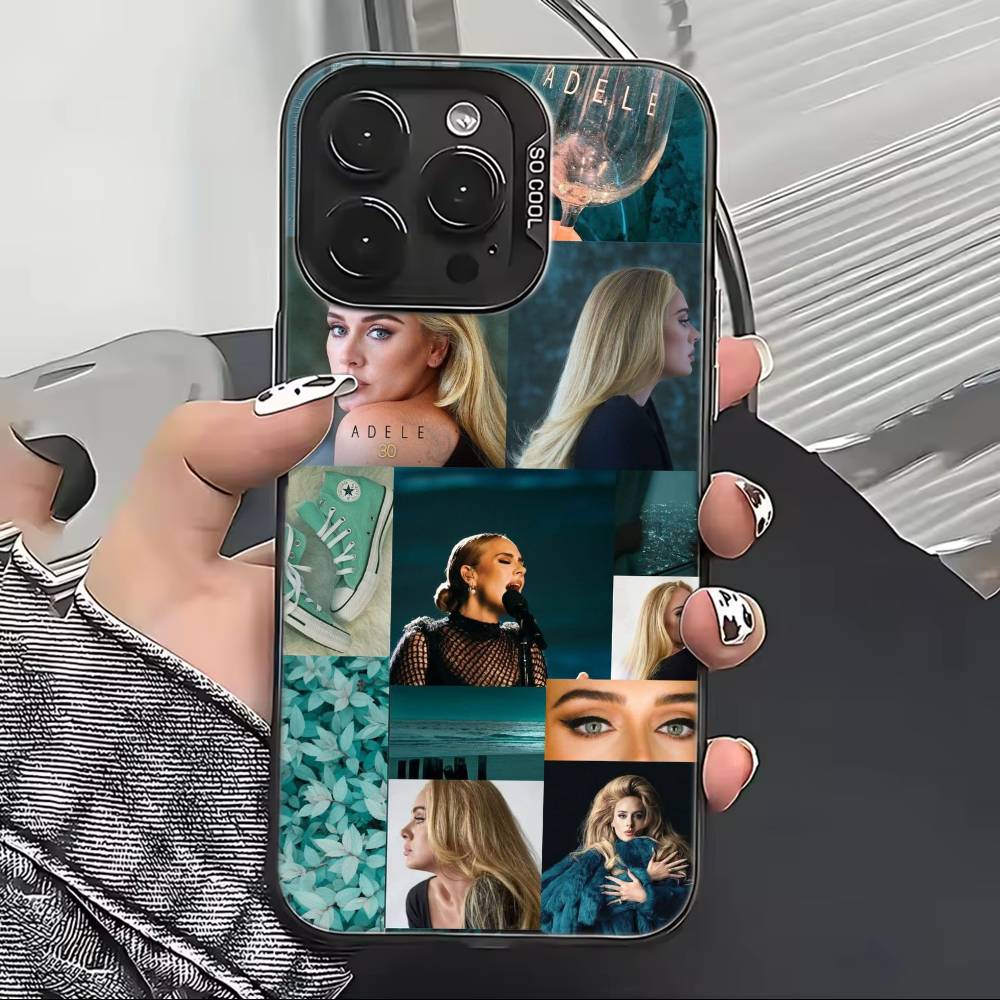 Singer A-Adele Phone Case For iPhone 17,16,15,14,13,12,11 Plus,Pro Max,XS,Colorful Silver Black Cover
