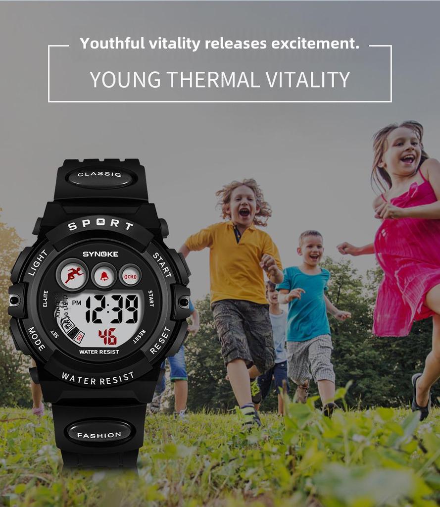 Детские водонепроницаемые спортивные часы — унисекс, студенческая версия