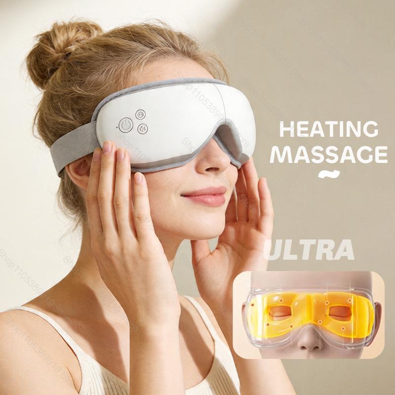 New Eye Massager with Heat Smart Massager Airbag Compress Mask Care Instrument Sleepping Eye Relax Fatigue Eye Massage Instrument with Timing Function