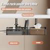 Data Cable Storage Rack Under-Desk Organizer Simple Installation Cable Management Metal Cable