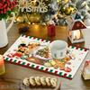 4pcs/6pcs, Christmas Placemats, Snowglobe Gingerbread Modern Art Placemats, Kitchen Dining Decoration, Suitable for Holiday Banquet Kitchen Party Hote