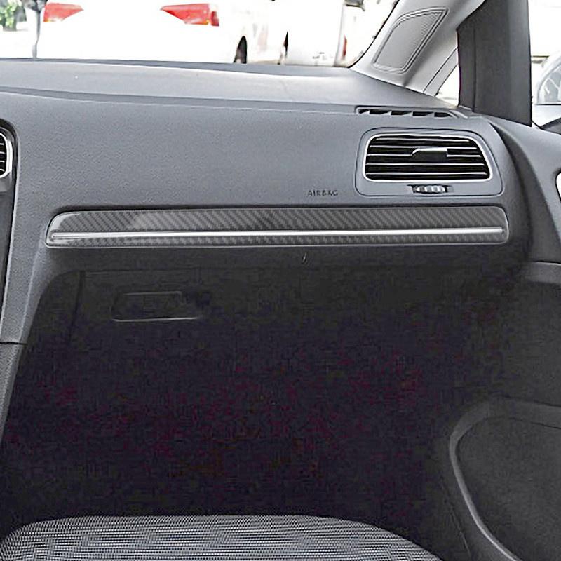 Автомобильный второй пилот, бардачок, бардачок, модификация крышки, накладка, полоски, наклейки для Volkswagen Golf 7, интерьер