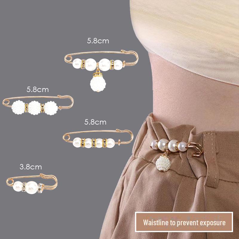 Аксессуар для талии: Регулируемая брошь для женских брюк, предотвращающая обнажение