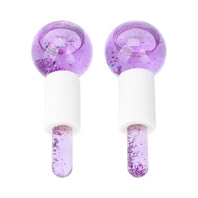 2 шт. Холодные ледяные глобусы Массажеры для кожи Глобусы Ледяной бьюти-шар Стеклянные роликовые шарики для лица Уменьшают