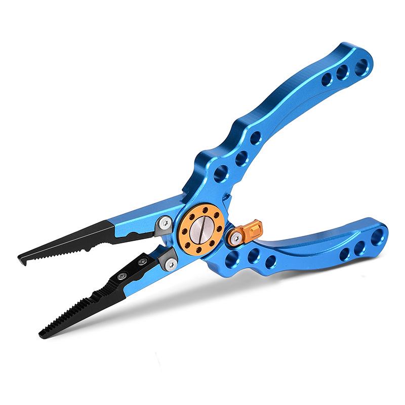 New Multifunctional Stainless Steel Fishing Pliers: Line Cutter, Fish Controller, Lead Foil Cutter, and Special Lure Pliers.