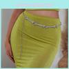 Womens Metal Bone Design Waist Chain With Rhinestone Decoration For Elegant Summer Attire