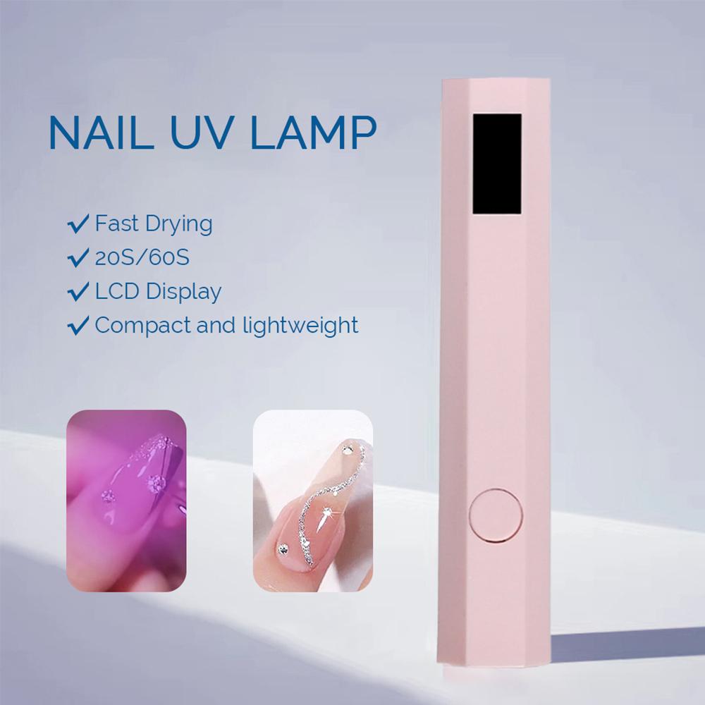 Портативная лампа для сушки гель-лака, УФ-лампа для сушки ногтей, профессиональный нейл-арт