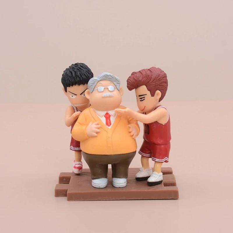 5 шт. Слэм-данк Сакураги Ханамичи Рукава Каэдэ Аниме Фигурка Модель Статуя Коллекция Декор для Рабочего Стола Мальчиков Украшение Игрушки Подарки