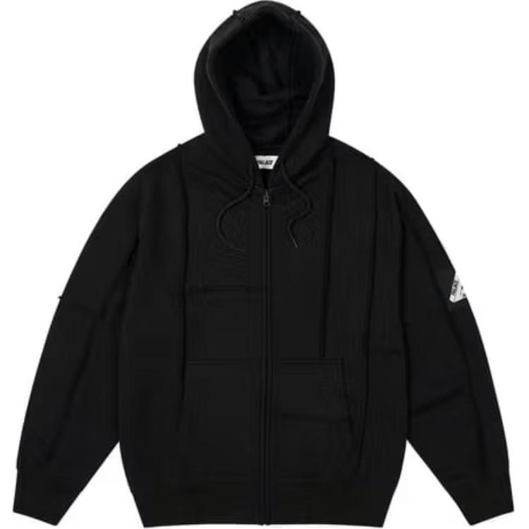 Palace Patch Me Up Zip Hood Black Unisex Tops P27CS115