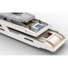 MOC Midi-Scale Luxury Yacht White Ship Model Building Blocks Boat Assemble Constructor Aldult Idea Set Bricks Toys Gifts