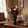 Abstract Shape 3D Couple Flower Vase Black Flower Holder Lovers Ornament Sculpture  Bedroom