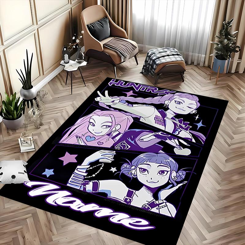Custom personalization Kpop Demon Hunters Area Rug - Perfect For Kitchen, Bathroom,Laundry Room Decor Large Size Available,Gift All Seasons