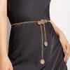 Metal Waist Chain Women'S Accessory Flower Buckle Trendy Spice Girl Body Chain Dress Belt Chain