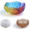 Diy Crystal Drop Glue Epoxy Resin Rose Lotus Storage Bowl Mirror Silicone Mold