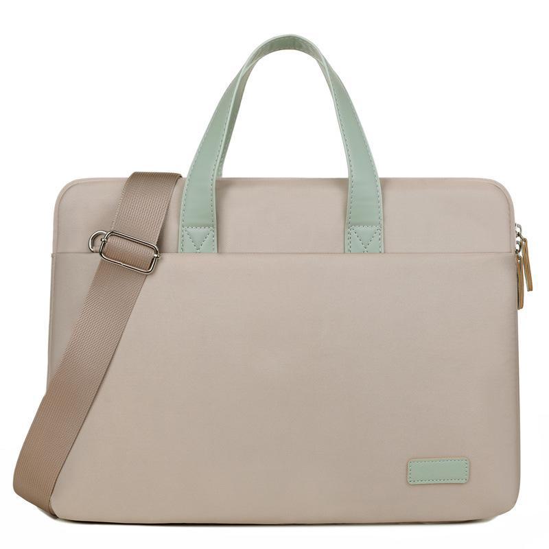 Деловая модная сумка через плечо - однотонная, вместительная сумка для ноутбука