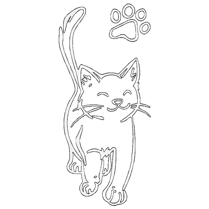 Повседневная свободная футболка с дизайном черного кота и отпечатков лап для женщин, для ежедневной носки, дома, удобный модный топ