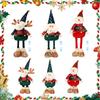 Christmas Decorations Figurine with Retractable Spring Legs Christmas Standing Christmas Plush Holiday Decor