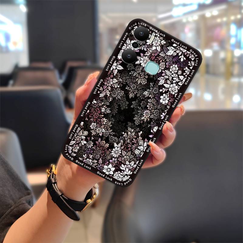 Back Cover Full Wrap Phone Case For Infinix X6825/Hot20 Play Cute Anti-knock Durable Graffiti Cartoon Protective TPU