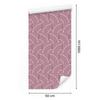Wallpaper Geometric pattern pink and powder pink 50x1000
