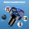 12-24V 5 Ports Car Charger Car Digital Lighter SCP/QC3.0 Super Fast Charging 4USB Phone Charger for IPhone Xiaomi Samsung Huawei