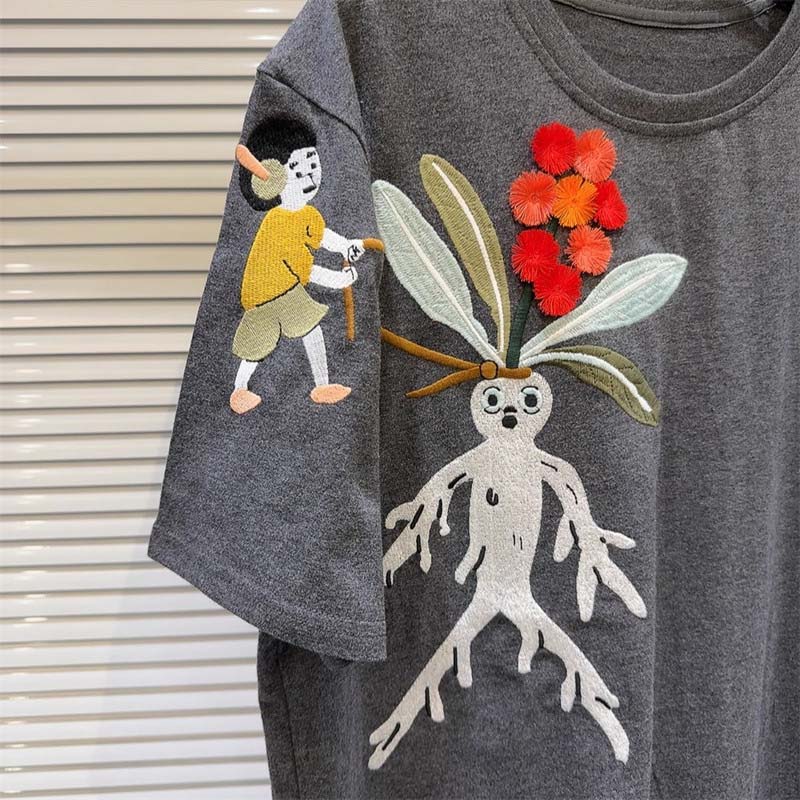 Топы женские хлопковые летние футболки больших размеров с круглым вырезом свободные напечатанные повседневные пуловеры футболки топы