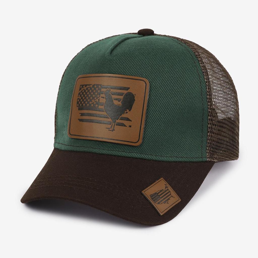 Модная Бейсболка с вышивкой животного и кожаной этикеткой: Европейский и американский дизайн в корейском стиле с утиным клювом