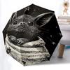 1 шт. Летучая мышь Ночной Модный Автоматический Открывающийся/Закрывающийся Складной Зонт с 8 Спицами, Ветрозащитный Портативный, Для Ежедневного Использования325