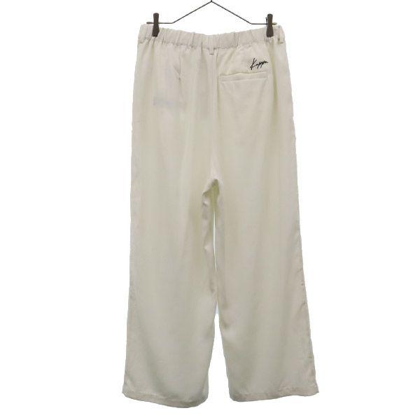 Kappa Вышивка логотипа Широкие брюки L Слоновая кость Женские Б/У