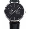 BERING Men's Analog Quartz Watch from the Classic Collection, 14240-402, with a Genuine Calfskin Leather Strap and Sapphire Crystal. Officially Import