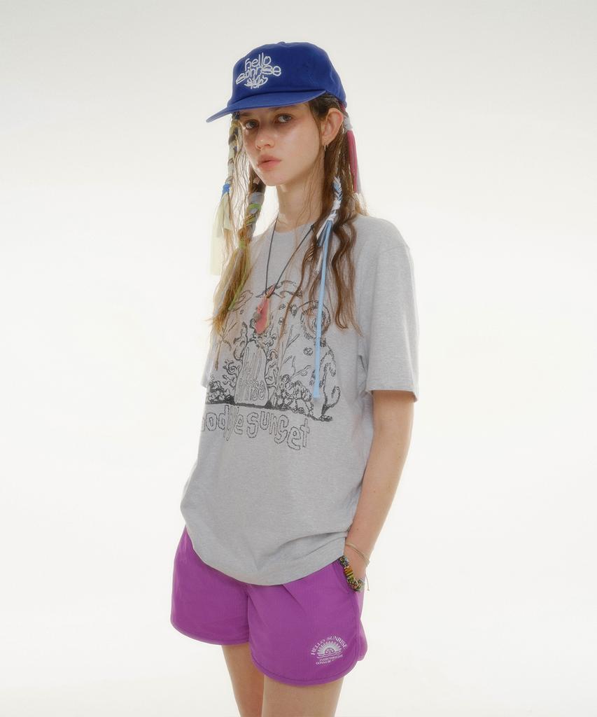 HELLO SUNRISE Hs X Etcblank Under The Sea Tee_3% Gray
