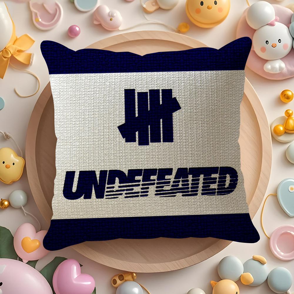 U-Undefeated Trend Наволочка Натуральный Лен Органическая Ткань Двусторонняя Печать Диван Домашний Декор Подарок Наволочка
