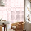 White and coral dots wallpaper, subtle detail 50x1000