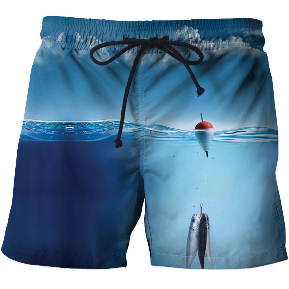 Mens Swimwear Shorts Animal 3d Surfing Board Short Beach Shorts Men Trunk Masculina Swimsuit Sports Pants Brief Loose Shorts