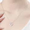 [Onoma] Onm Vitarito 92.5 Silver Platinum-Plated Unique Heart Necklace (29544125)