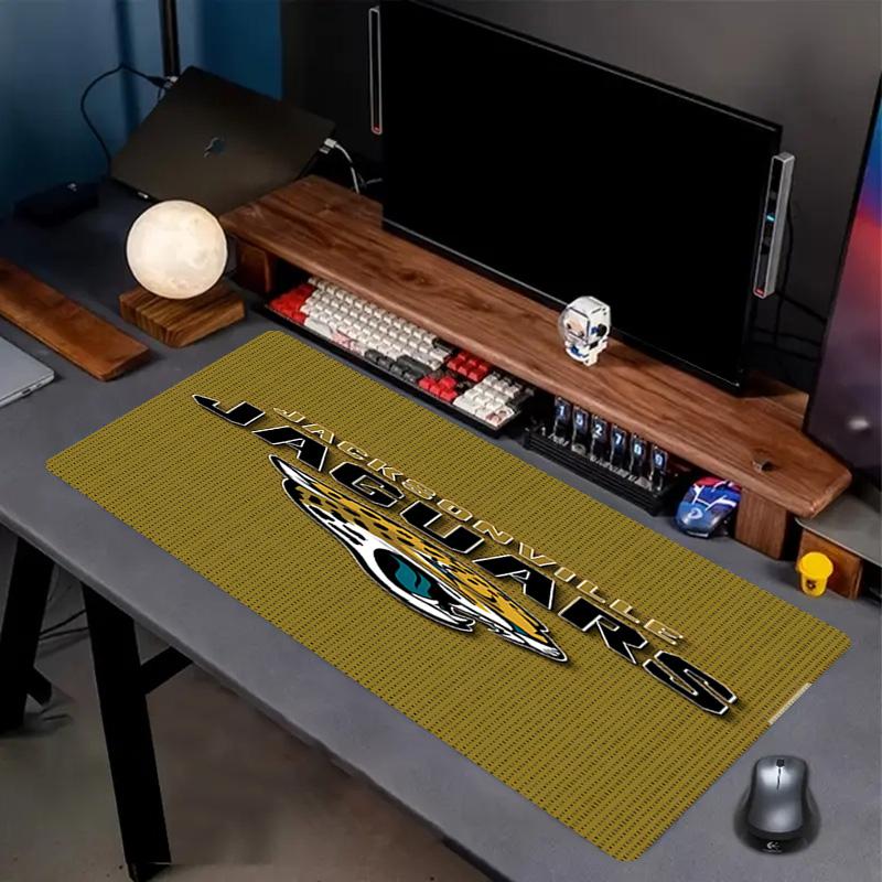 Jacksonville Jaguars Print Mouse Pad, Anti‑Slip Desktop keyboard Mat, for PC Laptop Gaming Working Daily Use, Cool Festival Birthday Gift