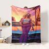 City Vibe Flannel Blanket Throw Blanket Soft Warm Sofa Bed Camping Home Decor Unique Christmas Gift C9211764