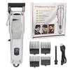 Electric Hair Trimmer Rechargeable Low Noise Safe Digital Display Cordless Beard Hair Clipper with