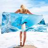 Little Penguin Printing Series Seaside Resort Beach Towel Swimming Bath Towel Sports Towel