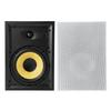 VEVOR In-Wall Speakers, 203.2mm, In Wall Speaker System with Paintable Grille, Hi-Fi Sound, 200W Peak, 2-Way Rectangular Speakers