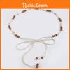Bohemian Fashion Waist Rope With Shell And Wooden Beads For Leisure And Travel
