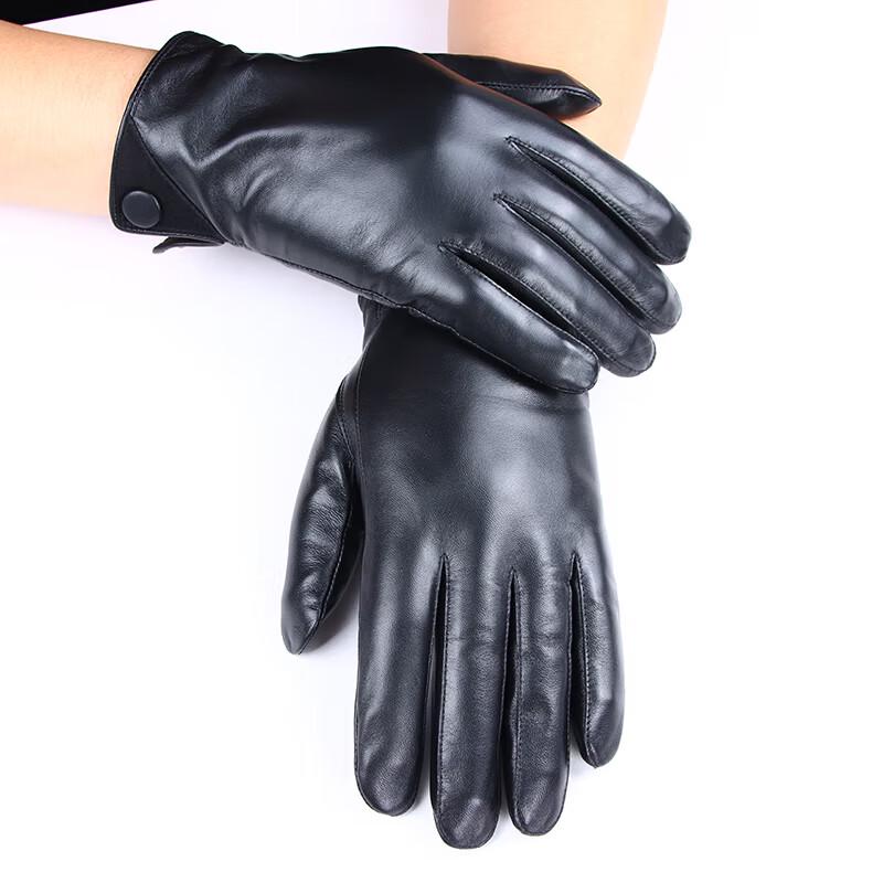 Hengyuanxiang Men's Premium Sheepskin Cycling Gloves