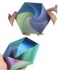 3D-печатная шестигранная головоломка для складывания, музыкальная шкатулка, иллюзорная вращающаяся игрушка для снятия стресса и украшения, подарок-магическая иллюзия для взрослых