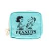 Sunstar Stationery Snoopy Pouch Square PEANUTS 75th Anniversary Light Blue S2333910