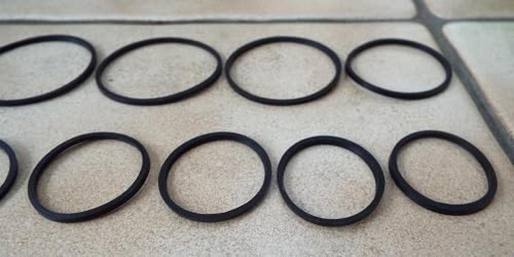 Set of 20 rubber for cassette deck repair and diameters Audio equipment belts, approx. 1.5mm square, replacement, approx. 40, 38, 32, 28, 26, 24, etc.