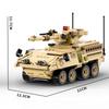 Нетоксичные Строительные Блоки Военный Самоходный Артиллерийский Установка M1128 Второго Мира Головоломка Игрушки Модель Истребителя P-51 Блоки Солдат Бронированный Автомобиль Подарок Взрослым Детям