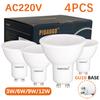 4 шт. светодиодных ламп GU10 точечный свет светодиодное освещение AC220V GU10 точечные лампочки MR16 прожекторы 12 Вт 9 Вт 6 Вт 3 Вт светодиодные диммируемые лампочки для дома
