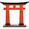 STOBOK Japanese Torii Gate Miniature Shrine Fairy Gardens Decor Zen Garden Japan Torii Gate Prop Altar Shelf Bridge Landscape Ornament for Aquarium