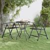 Day and Night - Day and Night Anthracite Expanded Metal Mesh Garden Table Ø60x72 Cm
