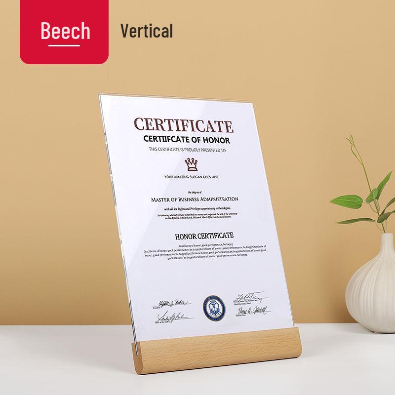 Рамка для сертификата из высококачественного хрустального стекла формата А4 для награды «Отличный сотрудник»