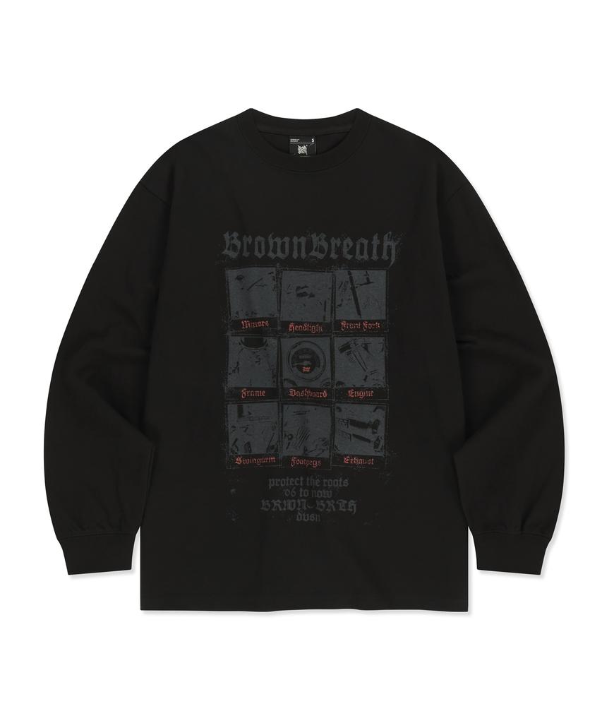 BROWNBREATH Gear Tile Longsleeve - Black